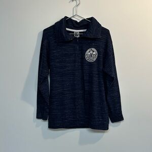 LE brand women’s quarter zip size S navy blue color